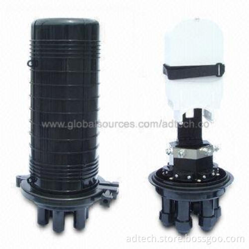 Dome/Vertical Fiber Optic Splice Closure with Maximum Capacity of 144